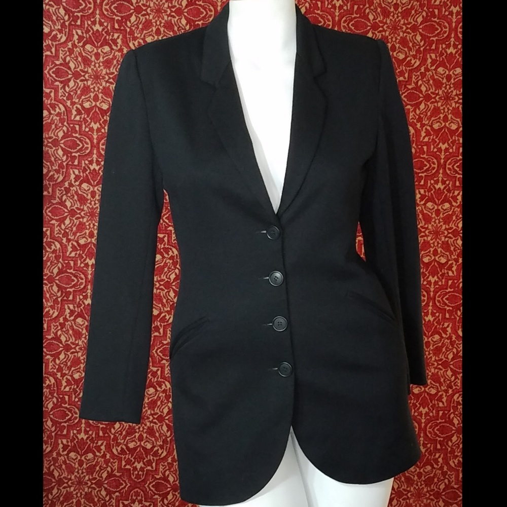 NEW YORK STYLE VTG knit hip length blazer 8🗓️